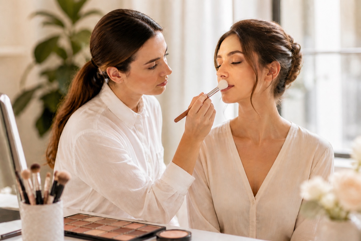 Maquillage simple a domicile