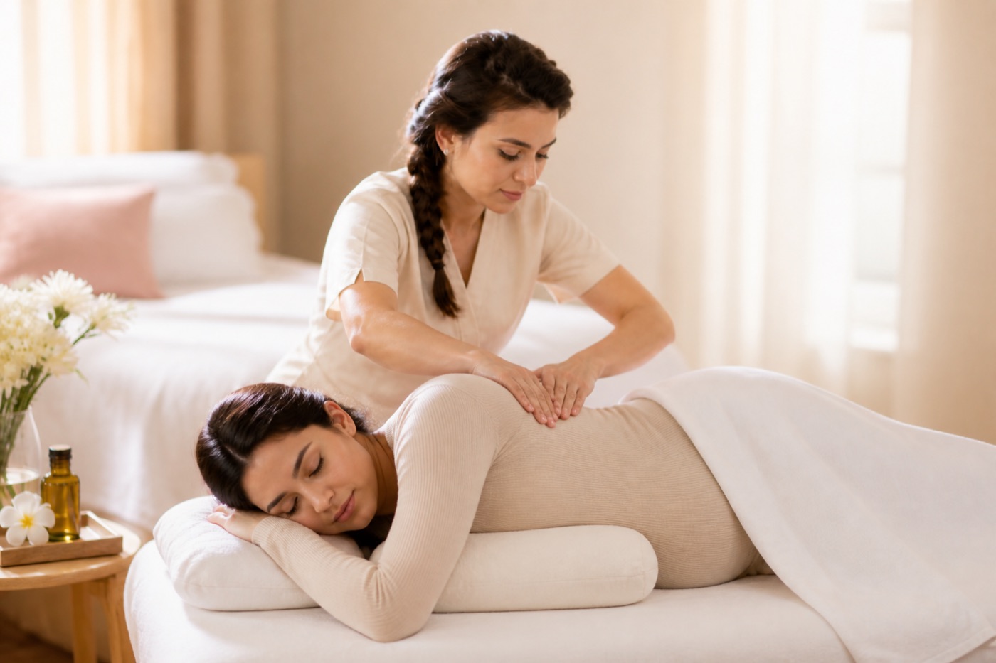 Massage relaxant femme enceinte a domicile